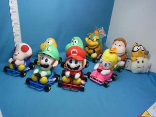 Super Mario Kart Plush doll 9pcs Takara Prize Japan Very  Rare 