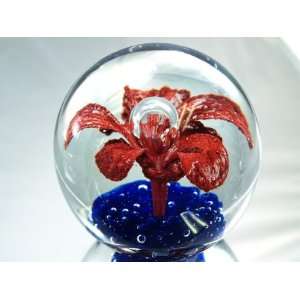 Murano Design Hand Blown Glass Art Bubble Flower Huge 