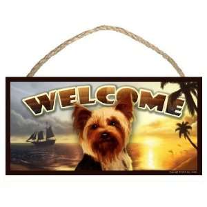 Yorkshire Terrier (Yorkie) Summer Season 10 x 5 Welcome Dog 