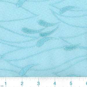  48 Wide Embroidered Mesh Sky Blue Fabric By The Yard 