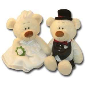  10 Bride & Groom Wedding Teddy Bear Set 