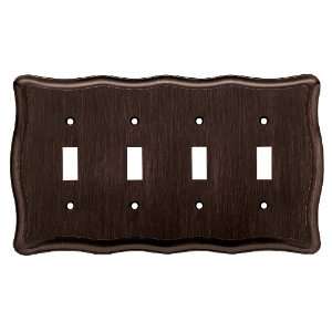  Liberty Hardware 64303 Victorian Quad Switch Wall Plate 