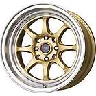 New 15X8.25 4x100/4x114.3 DRAG DR 54 Gold Wheels/Rims