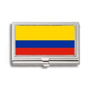 Colombia Colombian Flag Business Card Holder Metal Case 