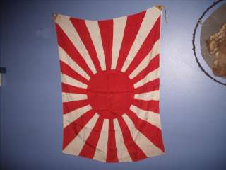 VTG WWII WAR ERA JAPANESE ARMY MILITARY 16 RAY RISING SUN FLAG antique 