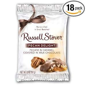 Russell Stover Pecan Delight Bar, 2 Ounce Bars (Pack of 18)  