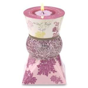  by Pavilion Pink Tea Light Candle Holder, The Best Things in Life 