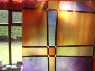 STAINED GLASS STICKYBACK WINDOW COVERING 45cm X 1.5mtr  