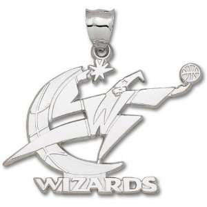 Washington Wizards Sterling Silver Wizard Logo Giant Pendant  