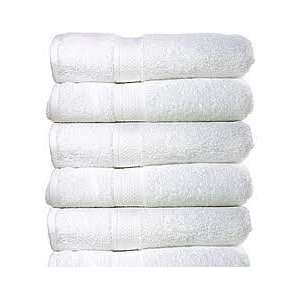 Luxury Spa Collection   10 piece White Terry HAND Towels   100% 