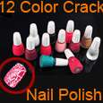 Sexy Nail Polish Art Crackle Shatter Fashion 12 Colors  