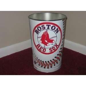  BOSTON RED SOX 15 Tall Tapered WASTEBASKET / GARBAGE CAN 