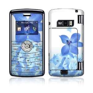  LG enV3 (VX9200) Decal Skin   Blue Neon Flower Everything 