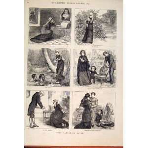  Ladyship Lover Lady Sketches Rosemount Old Print 1879 