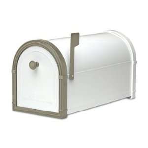 Architectural Mailboxes Bellevue White Post Mount Residential Mailbox