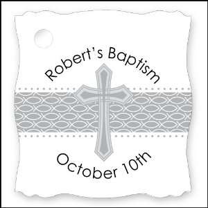  Delicate Blessings Cross   20 Personalized Baptism Die Cut 