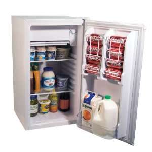 New   3.2 Cu. Ft. Compact RefrigeratorFreezer White by Haier  