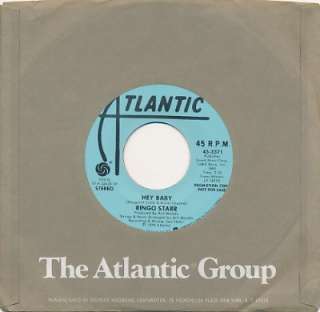 RINGO STARR Hey Baby Mono / Stereo PROMO 45 rpm NM Hear It (Beatles 