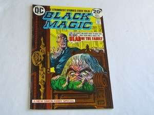 OLD 1973 DC BLACK MAGIC #1 COMIC BOOK KIRBY SIMON fine  