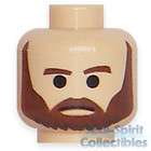 Lego Head   Star Wars Rebel Commando with Bushy Brown Beard *NEW*