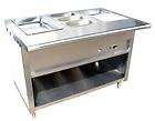 new l j stainless steel 4 steam table natural gas