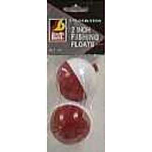 South Bend Push Button Float (Red and White, 2 Inch)  