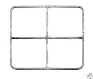Gas Fire Pit Ring Stainless Steel 24 X 21 Rectangular  