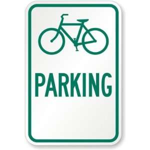  (Bicycle symbol) Parking Engineer Grade, 18 x 12 Office 