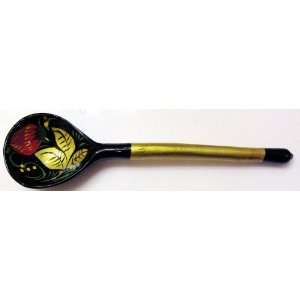 Russian   Hand Decorated Wooden Spoon