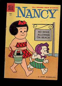 Nancy #156 (1958 Dell Comics) with Peanuts  