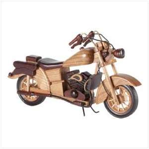 15 Wood Carved Classic MOTORCYCLE/Bike STATUE/Figurine  