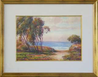 Marius SMITH (1868 1938)   California Watercolor Signed  