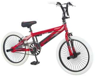 Mongoose 20” Boy’s Gavel BMX Freestyle Bike Bicycle   Red & White 