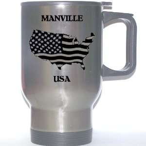  US Flag   Manville, New Jersey (NJ) Stainless Steel Mug 