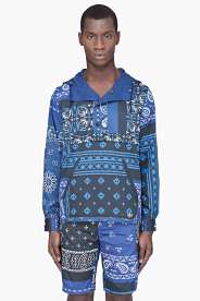 ADIDAS ORIGINALS BY O.C. Reversible Navy Paisley Windbreaker Anorak