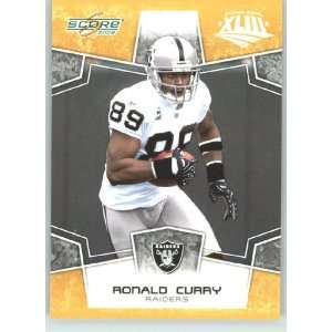 Score Limited Edition Super Bowl XLIII Gold Border # 232 Ronald Curry 