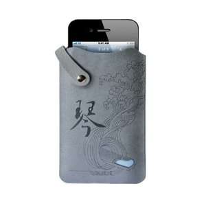  Mofi QQSH Blue iPhone 4 4G Leather Case,Pouch Cell Phones 