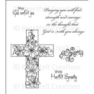 Heartfelt Creations Rubber Stamps   Crosses and Lilies