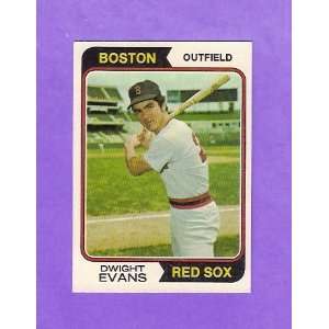 Dwight Evans 1974 Topps Baseball (Boston Red Sox)