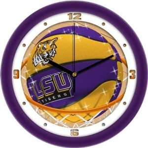  Louisiana State LSU Tigers NCAA 12In Slam Dunk Wall Clock 