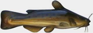 Yellow Bullhead Catfish Fish Mount 20 Replica Wood Carving Chainsaw 