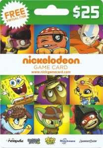25 Neopet Neocash Nickelodeon Game Card Code 2500 + 150 NC + Bonus 