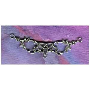  Celtic Jewelry Component Gothic Filigree Triquetra Station 