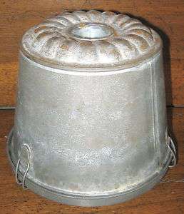 ANTIQUE~RARE Late 1800s Tin Pudding Mold  