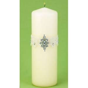 Ivory Sparkling Eleg Unity Candle 