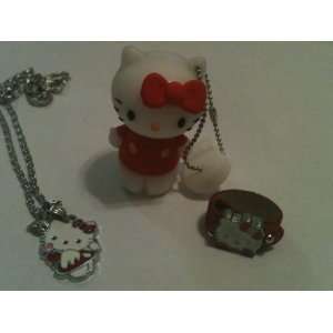  Red Hello Kitty 4 GB Flash Drive, Necklace, and Ring Set 