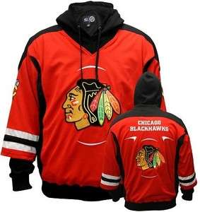 LARGE NHL Chicago Blackhawks Slapshot Pullover Jersey Hoodie jacket 