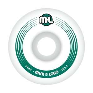  Mini Logo S2 Skateboard Wheel Set (51mm/101A, Natural 