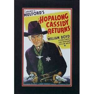 Hopalong Cassidy Returns Picture Plaque Framed