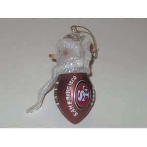   with Scarf Touchdown Football CHRISTMAS ORNAMENT